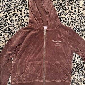 Juicy Couture x Forever 21 Collab  Brown Velour Zip Tracksuit